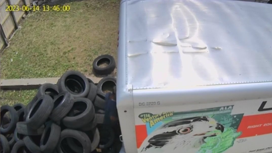Milwaukee illegal dumping; tires, concrete plague man's property